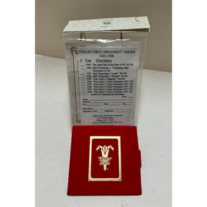 Tom Clark’s Cairn Christmas 1998 Ornament Official NC Ornament #1694